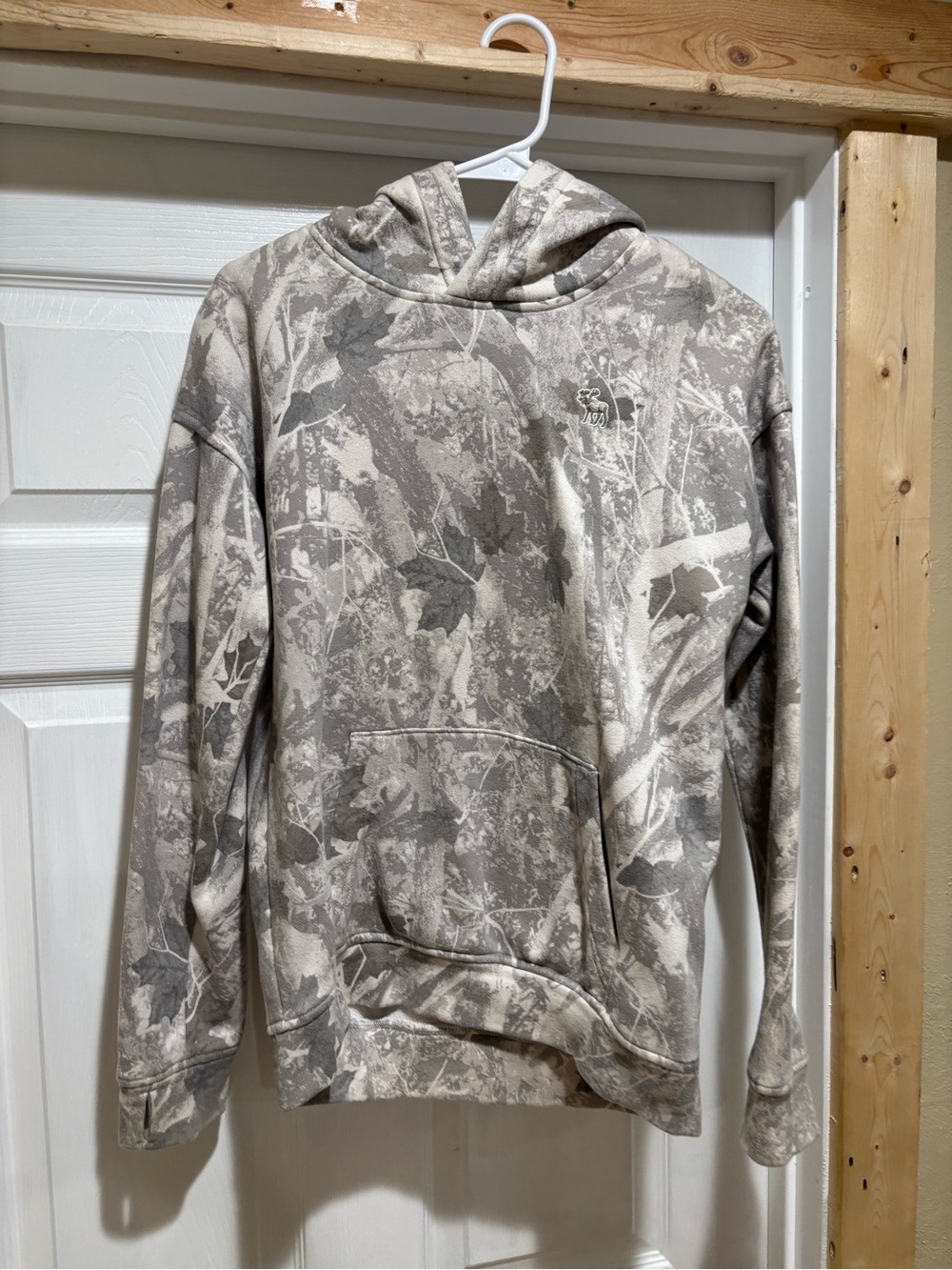 Abercrombie & Fitch Taupe and Cream Camo Hoodie